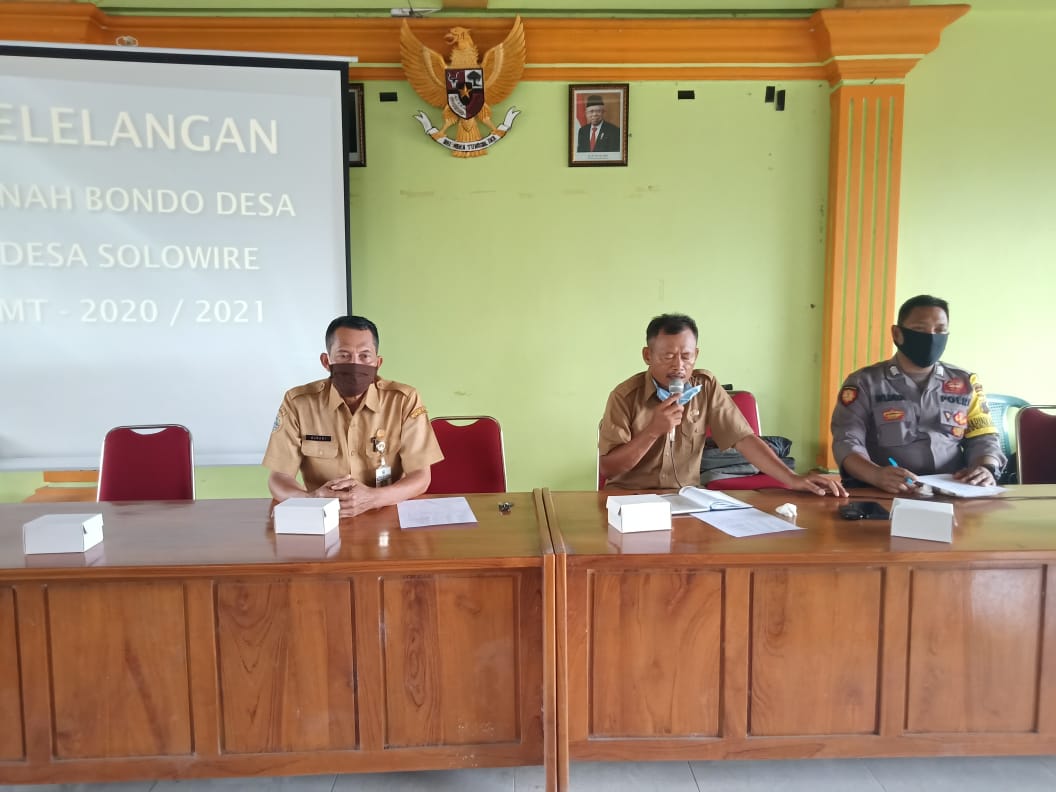 Lelang “Bondo” Desa Solowire