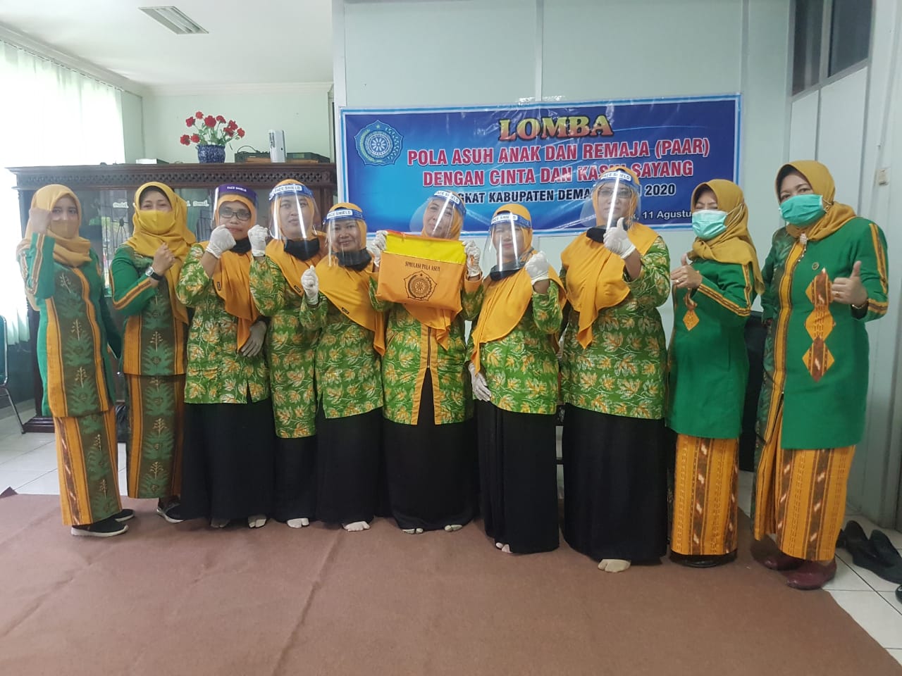 TP PKK Desa Mangunanlor Juara 3 Lomba Simulasi PAAR Tingkat Kabupaten Demak