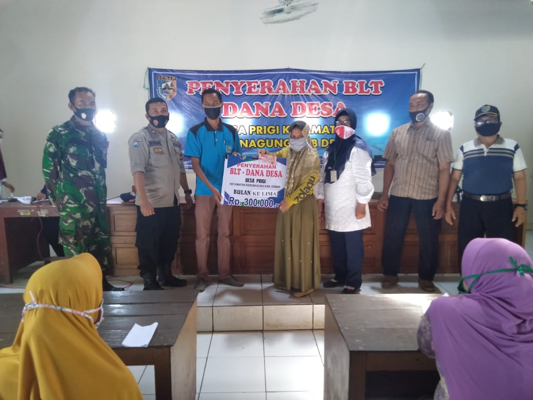 Monitoring Penyerahan BLT Dana Desa Tahap V Desa Prigi