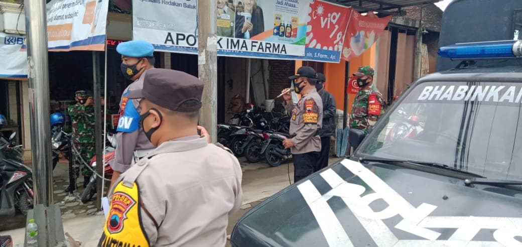 Kapolsek Kebonagung Laksanakan Penekanan Pemberlakuan Pembatasan Kegiatan Masyarakat